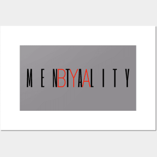 BYA Mentality Tall Black Posters and Art